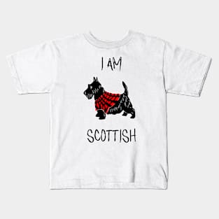 Scottish Terrier Black Kids T-Shirt